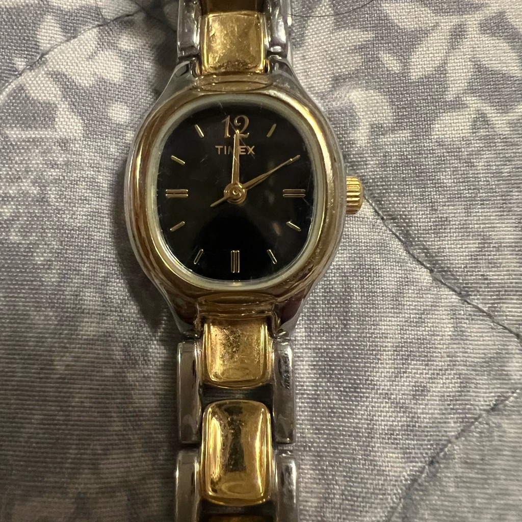 Timex Womens Watch With Gold And Silver Accents